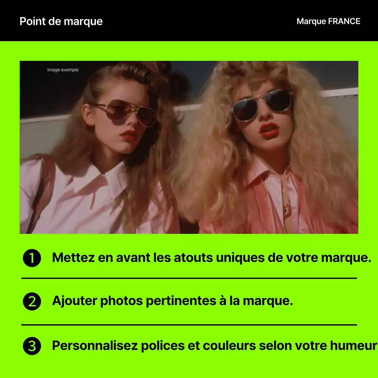 Un abécédaire de l'image de marque au néon et au noir