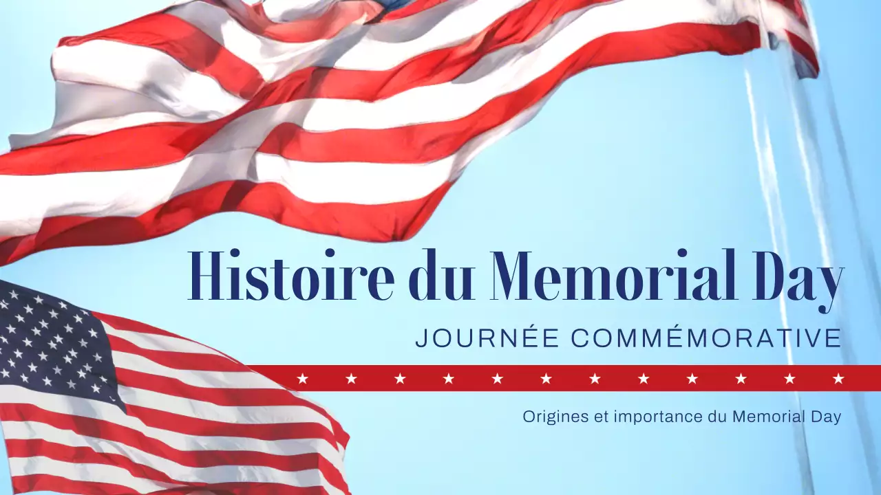 L'histoire classique du bleu ciel et du rouge Introduction au jour du souvenir