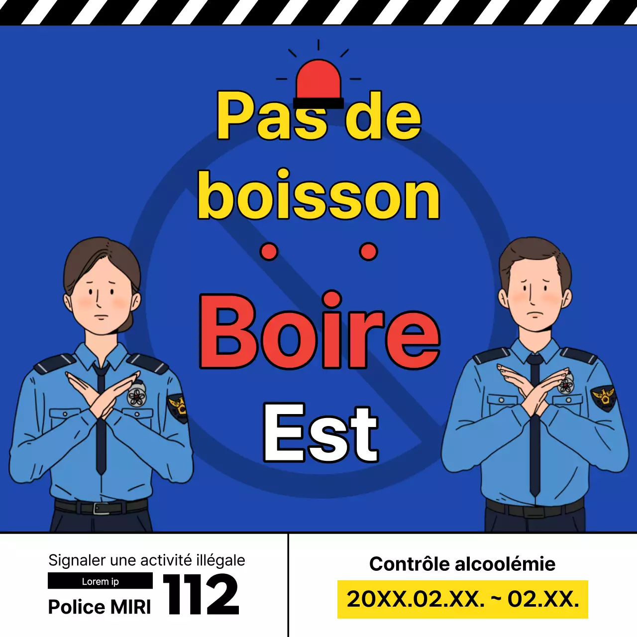 Les accents bleus et rouges encouragent la police à lutter contre l'alcool au volant