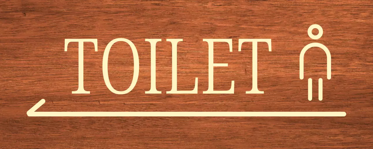 Icône homme beige Emplacement des toilettes