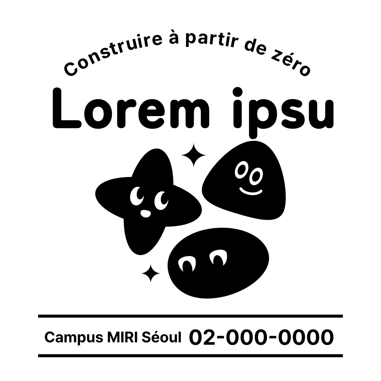 Conception d'une école de mathématiques avec des formes mignonnes