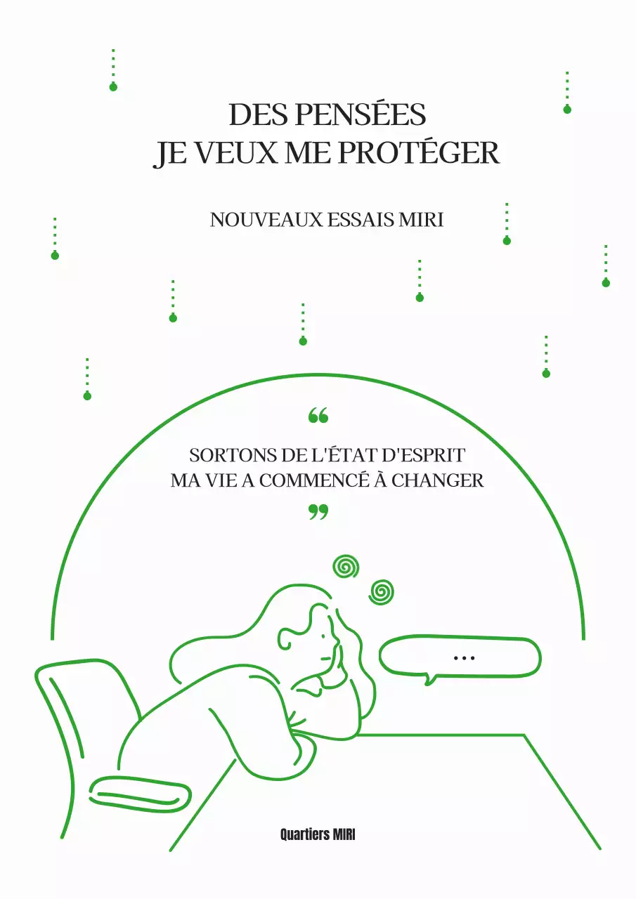 Couverture d'une simple leçon de vie en vert et blanc