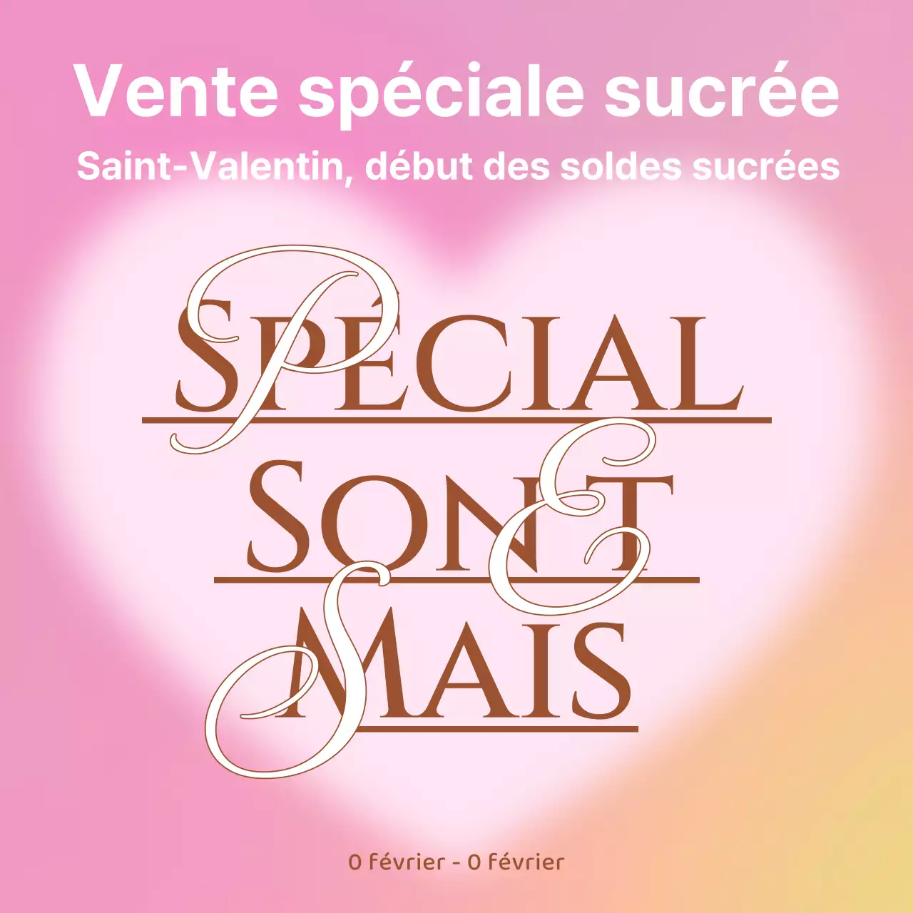 Promouvoir une vente rose pour la Saint-Valentin