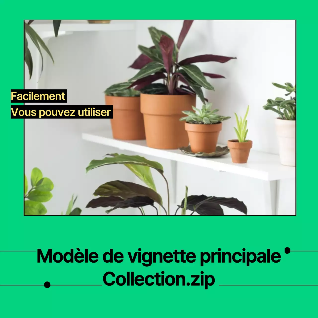 Postes de vignettes marketing minimalistes par Abstract et Bora