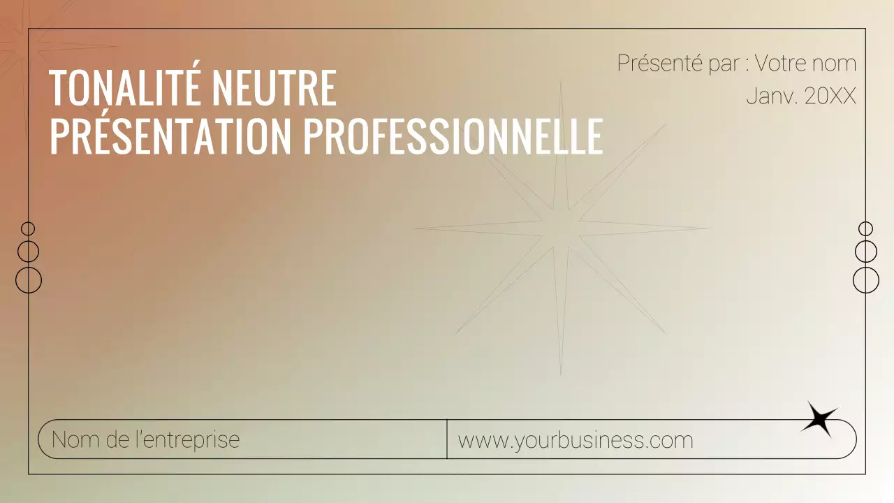 Rapport d'activité minimaliste beige et blanc