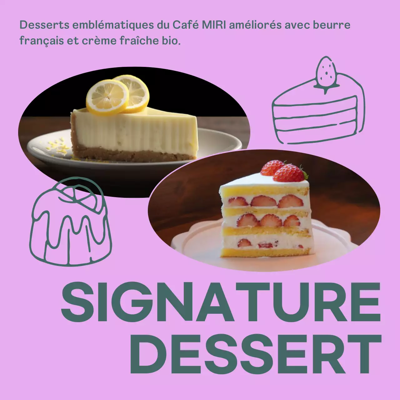 Avis simple de café en jaune et marron