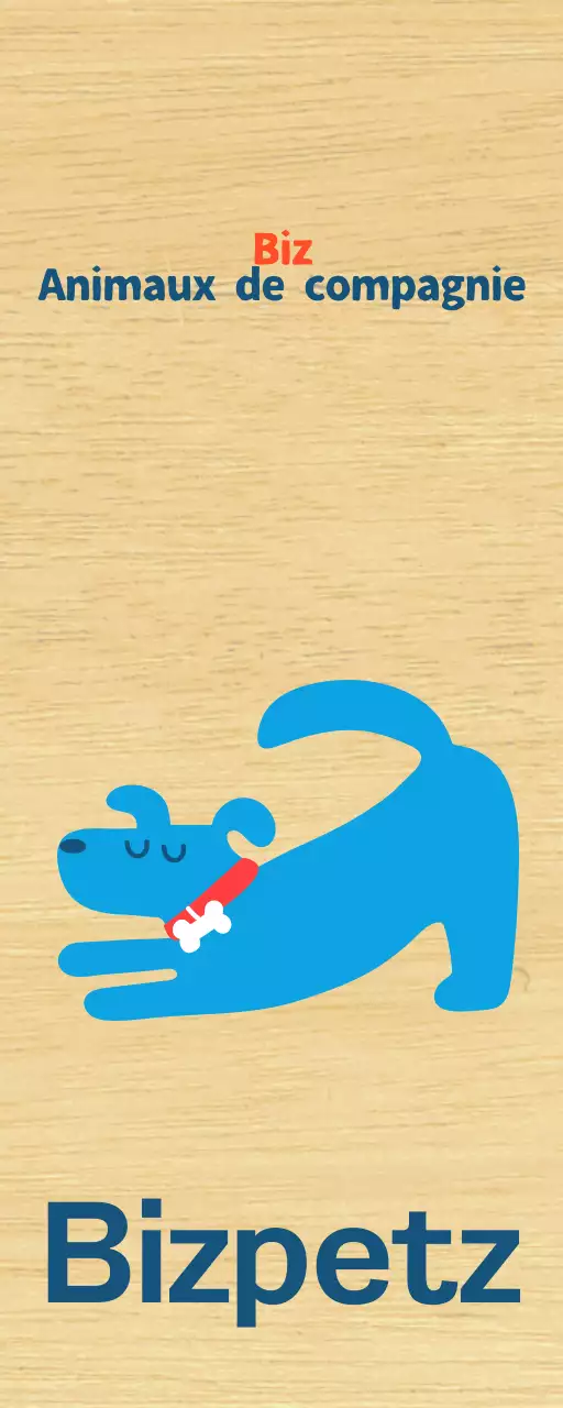 Promouvoir un café bleu simple et mignon pour les chiots