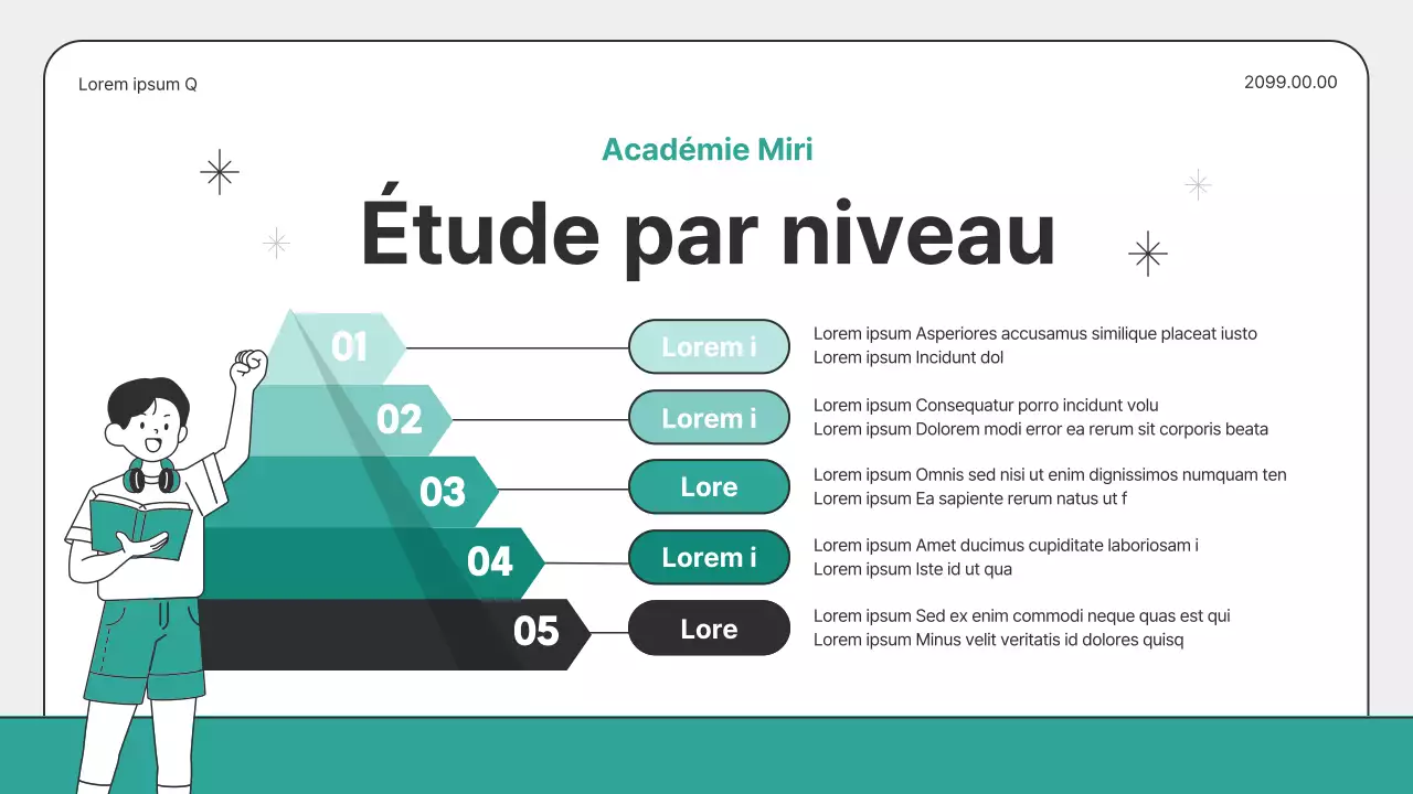 Un guide pour les cours accélérés sur les vacances scolaires gris et menthe