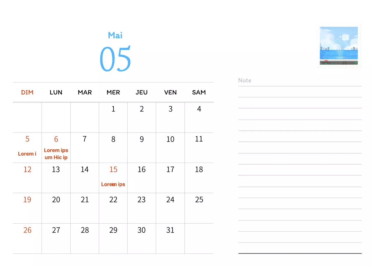 Illustrations de timbres avec un concept chaleureux