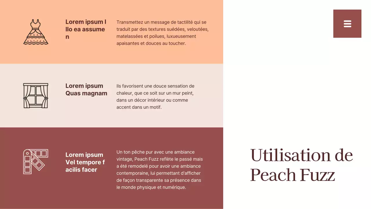 Rapport sur les tendances des couleurs simples beige et blanc Ressources