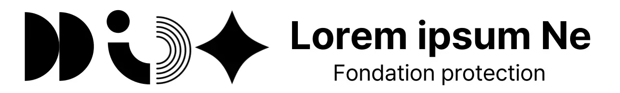 Logo pour la conception d'un centre culturel en géométrie