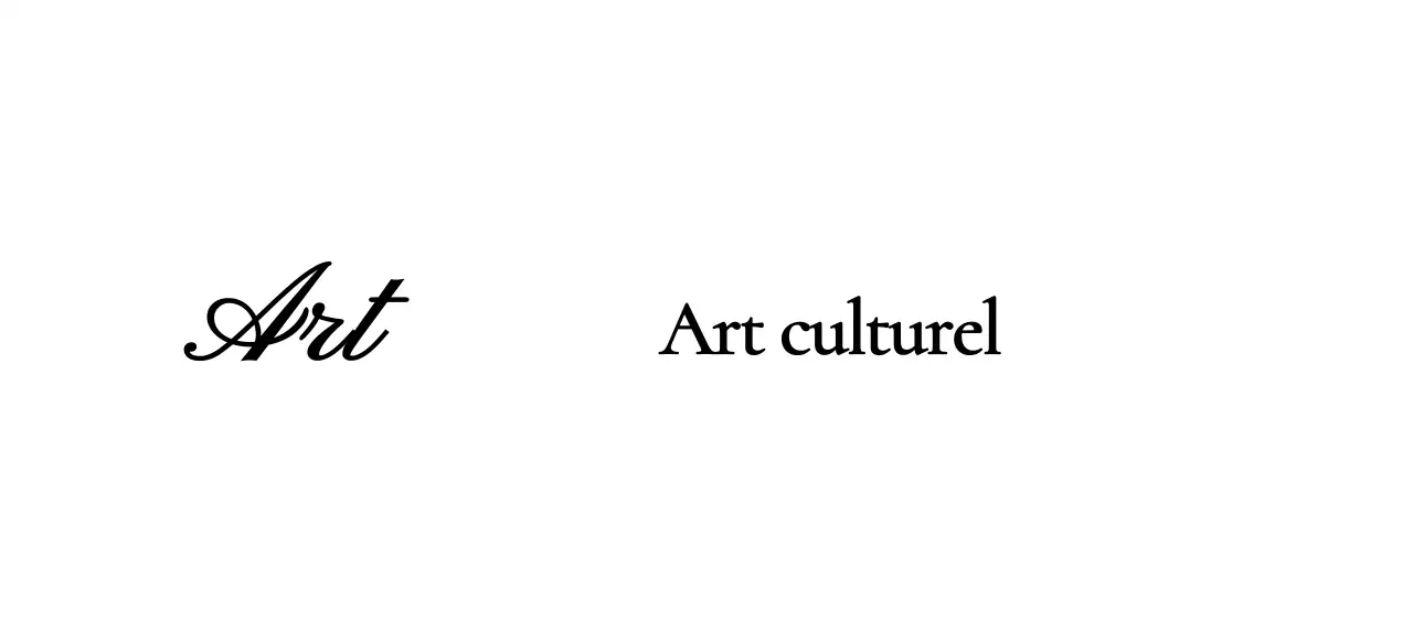 Logo de musée avec un concept cursif de classe