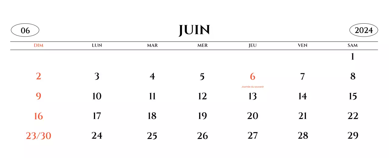 Calendrier mural de style simple avec un concept de photographie de voyage émotionnelle en noir et blanc