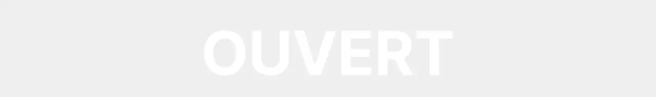 Typographie blanche et rouge heures d'ouverture propres