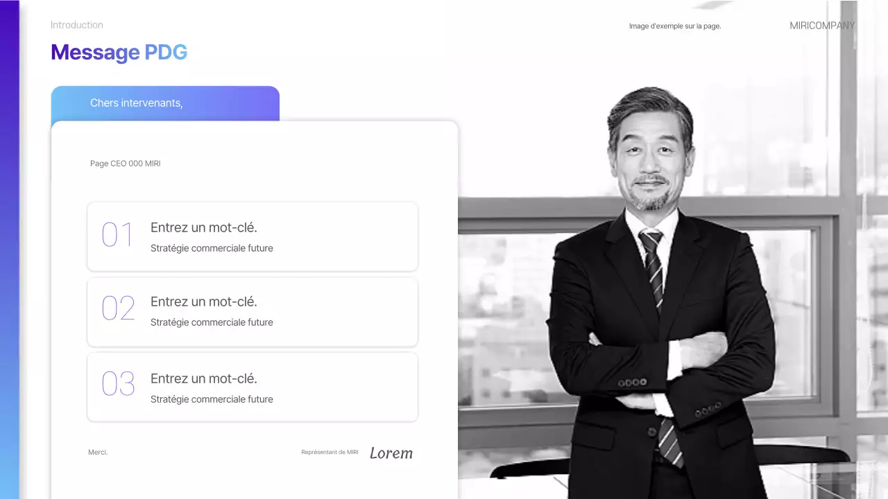 Un rapport de durabilité ESG moderne en violet et bleu clair