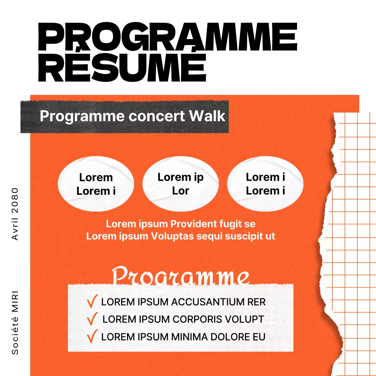 Promouvoir les concerts de la Marche orange et bleue