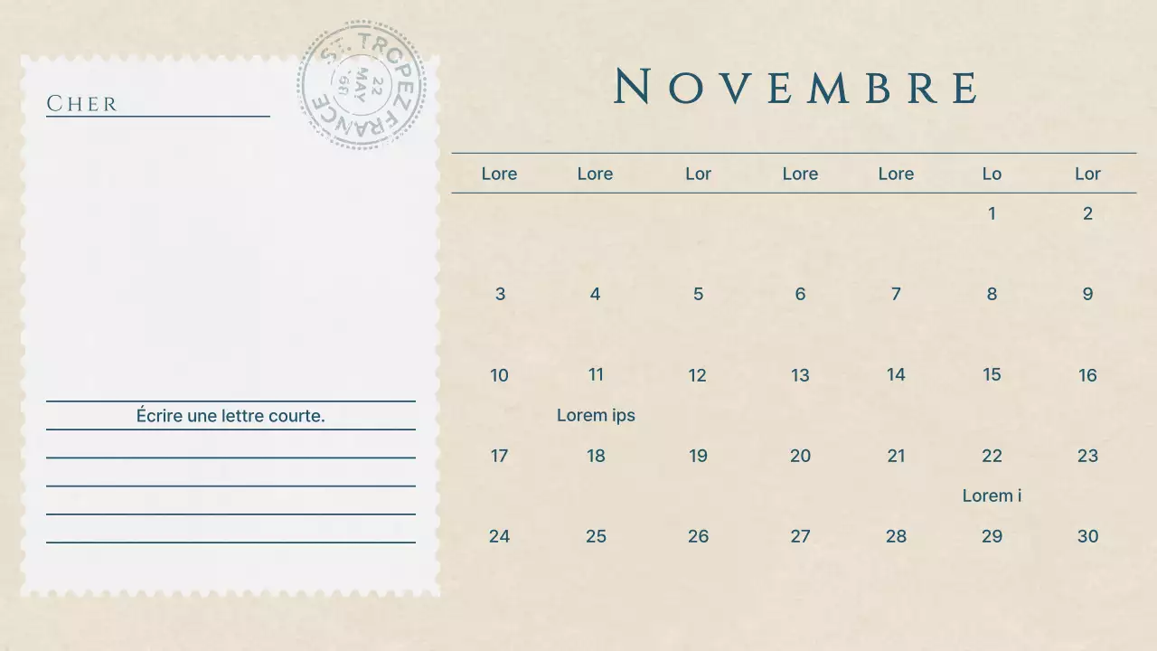 Un arc-en-ciel de calendriers tendance