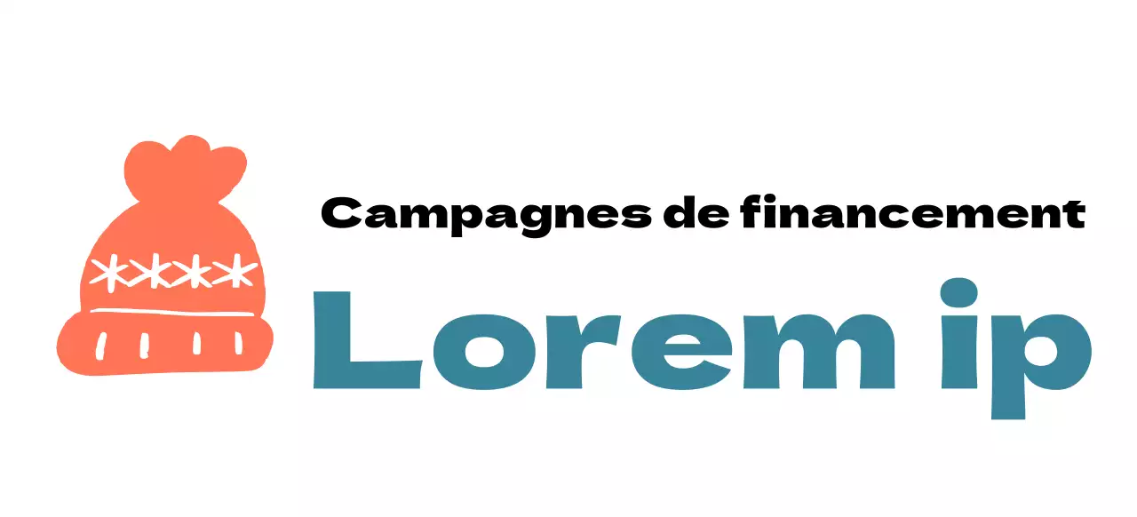 Logo de la campagne avec une illustration d'un joli bonnet en tricot