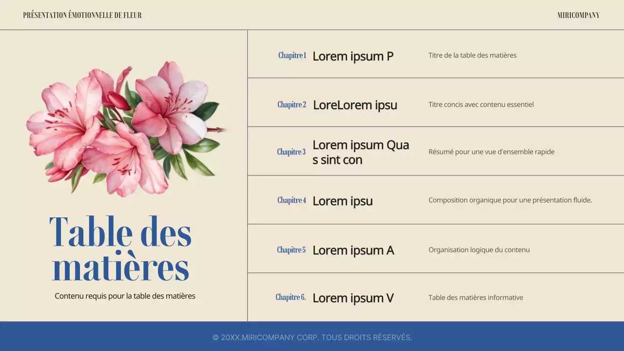 Présentation florale printanière simple et sentimentale en bleu et ivoire