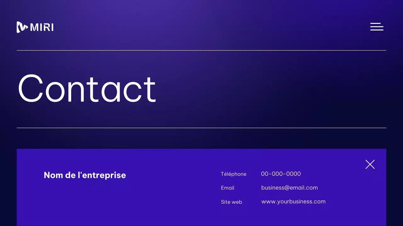 Matériel de profil professionnel moderne et professionnel en violet et blanc