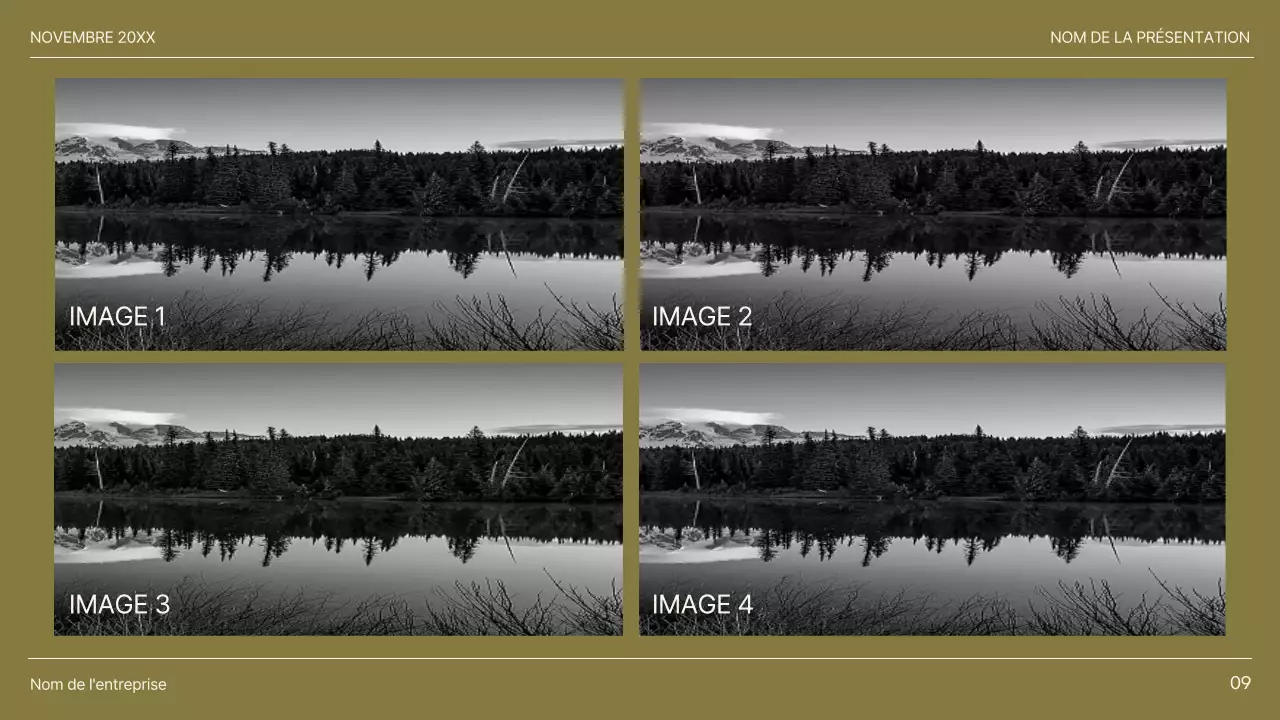 Kaki et brun Minimal Diverse Layout Pages Report