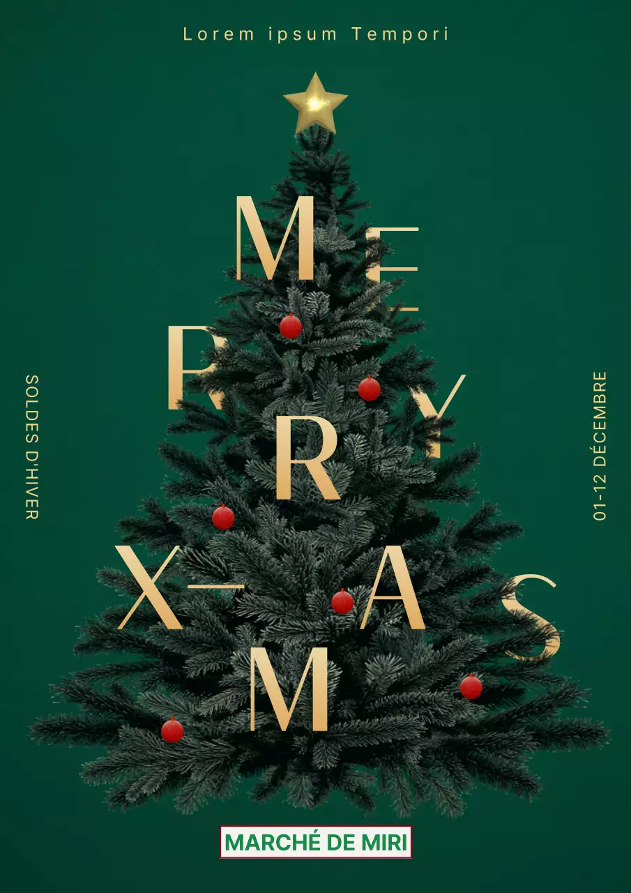 Des publicités de Noël tendance en vert