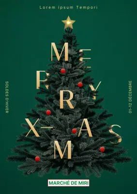 Des publicités de Noël tendance en vert