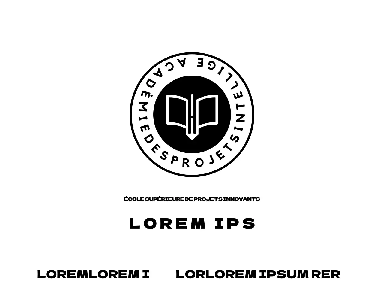 Promotion d'une agence d'admission à l'enseignement à l'aide d'un logo à symbole circulaire