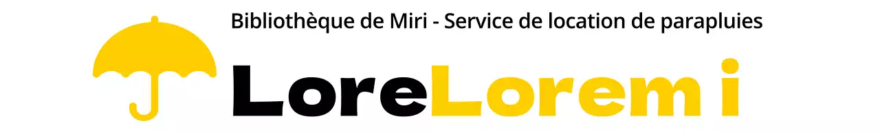 Conception de couleurs pour les services de location avec l'icône d'un parapluie