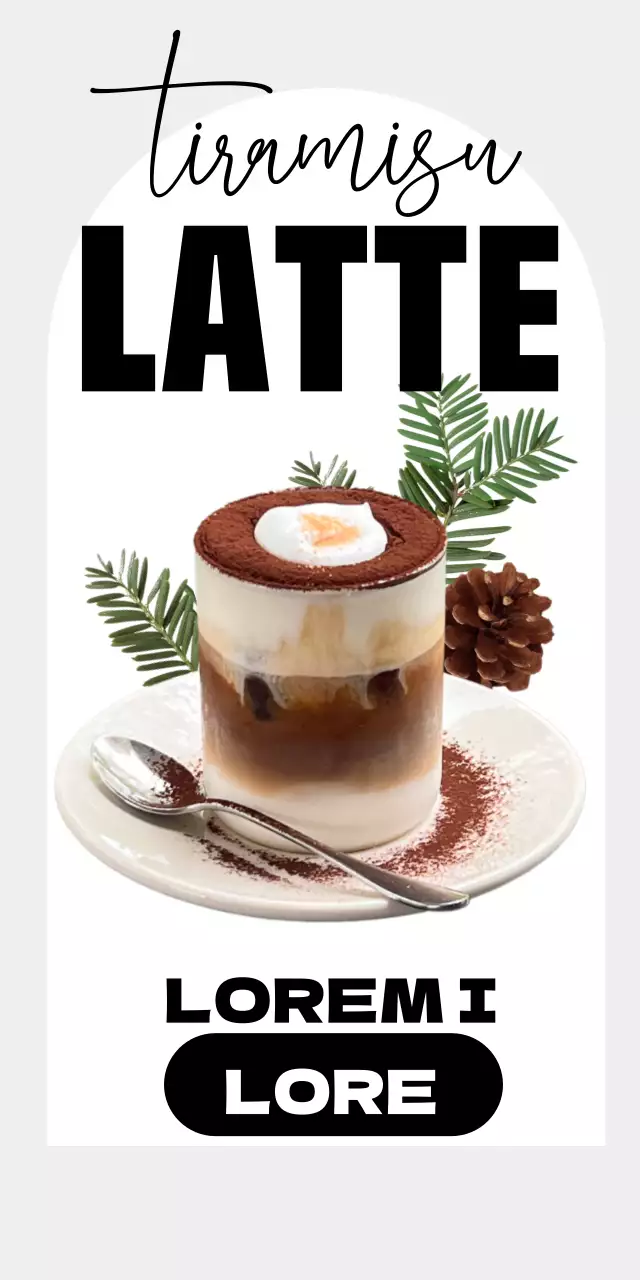 Une boisson moderne aux teintes brunes et chaudes