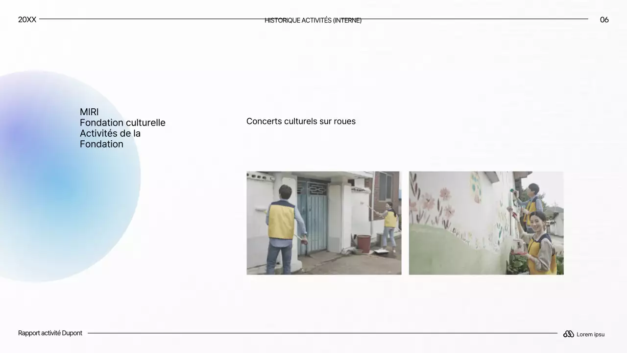 Rapports modernes de longue durée en blanc