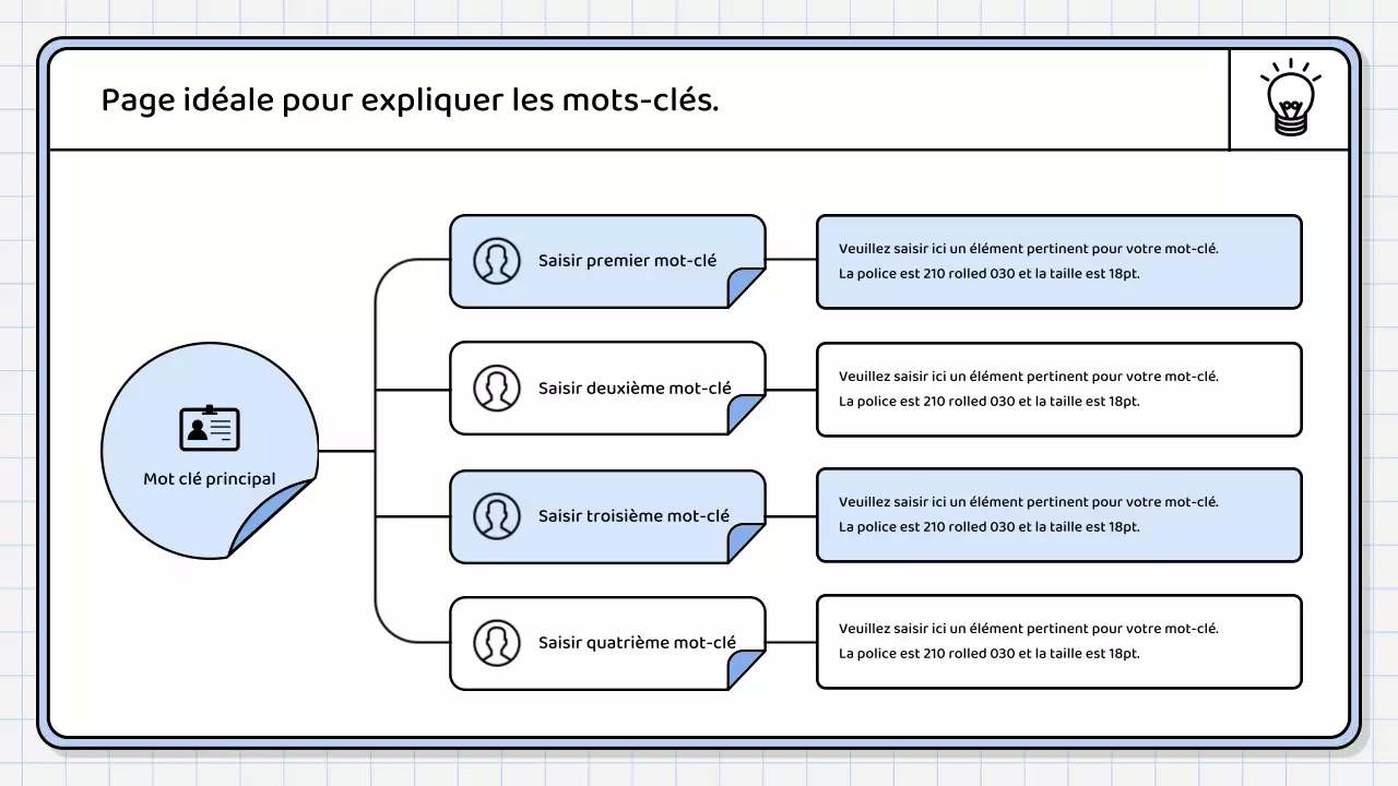 Un rapport de synthèse simple, de couleur bleu clair