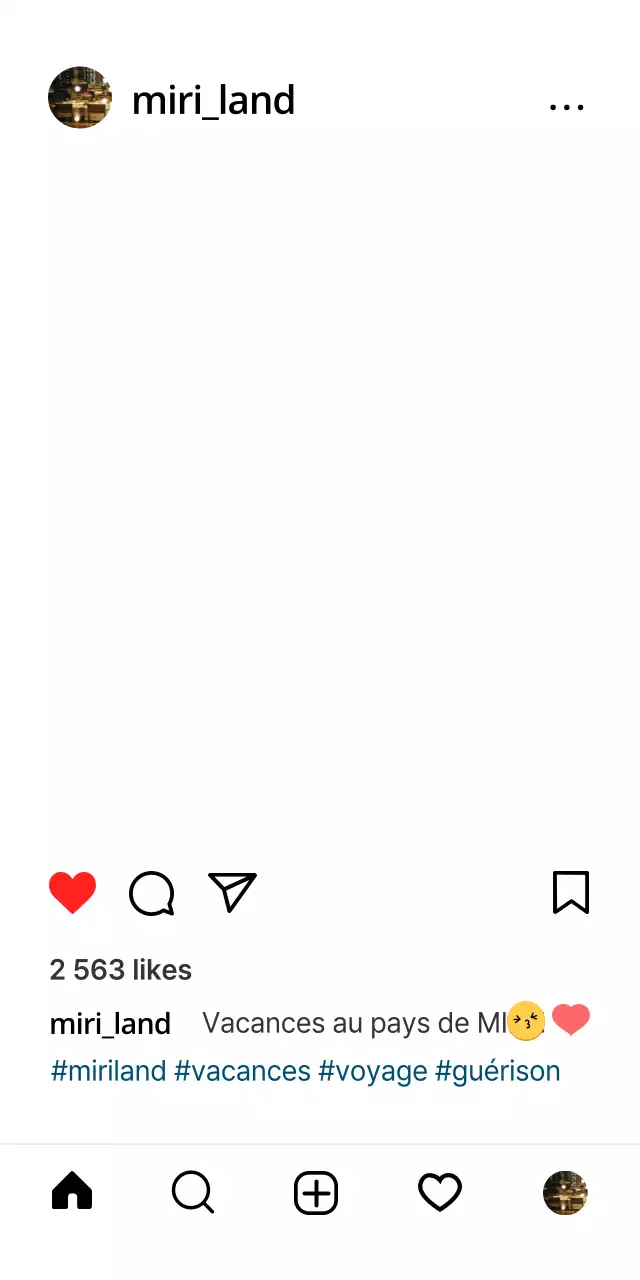 Une simple zone de photos pour les médias sociaux sur Instagram