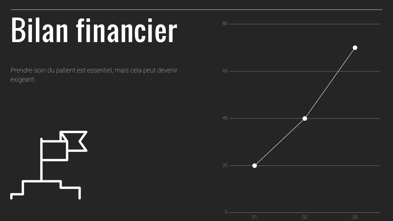 Rapport d'activité minimal en noir et blanc