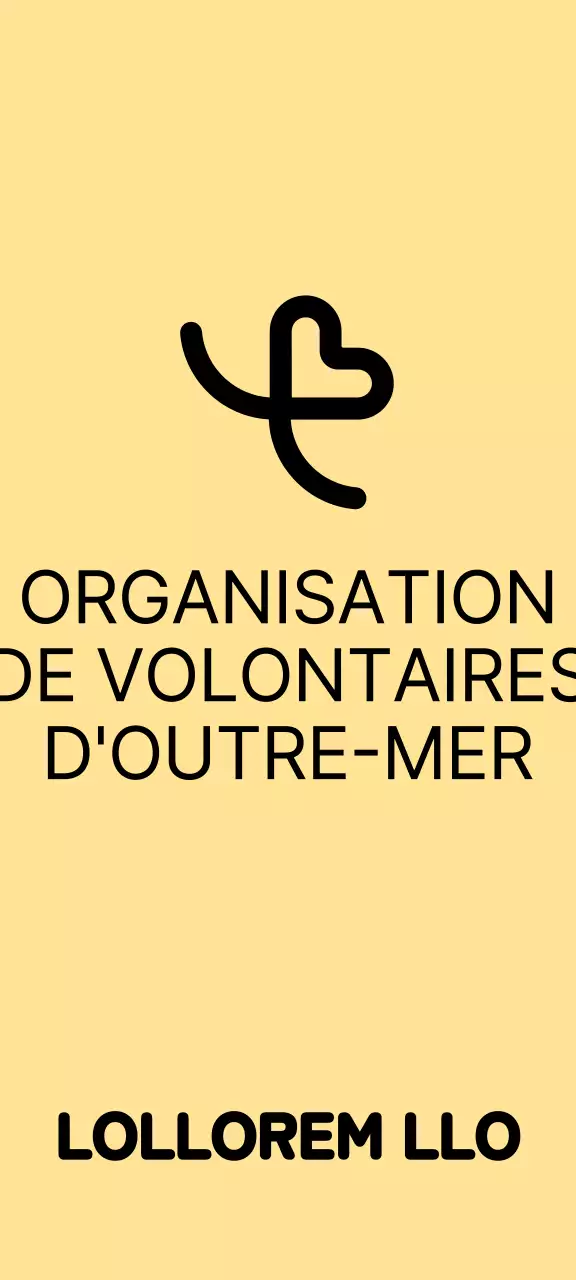 Un concept simple pour une organisation de bénévoles avec une illustration de cœur