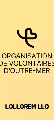 Un concept simple pour une organisation de bénévoles avec une illustration de cœur