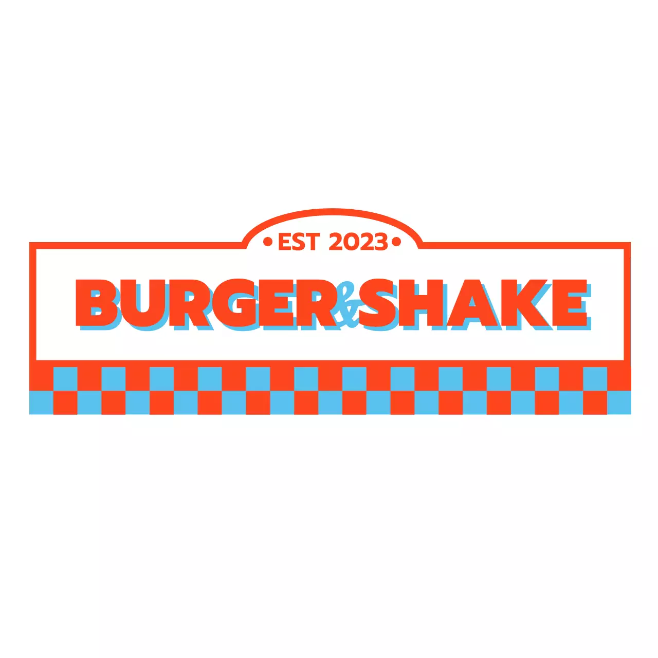 Un hamburger rétro rouge