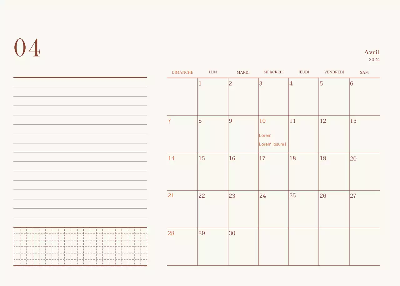 Mise en page de photos de cafés émotionnels en beige et marron