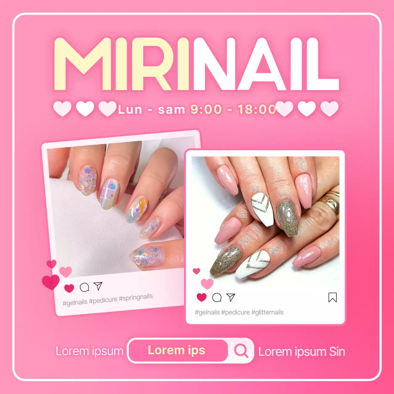 Une publicité virale pour un salon de manucure rose et mignon