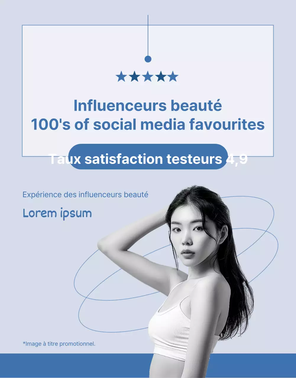 Briefing simple sur le lactobacillus en bleu marine et bleu clair