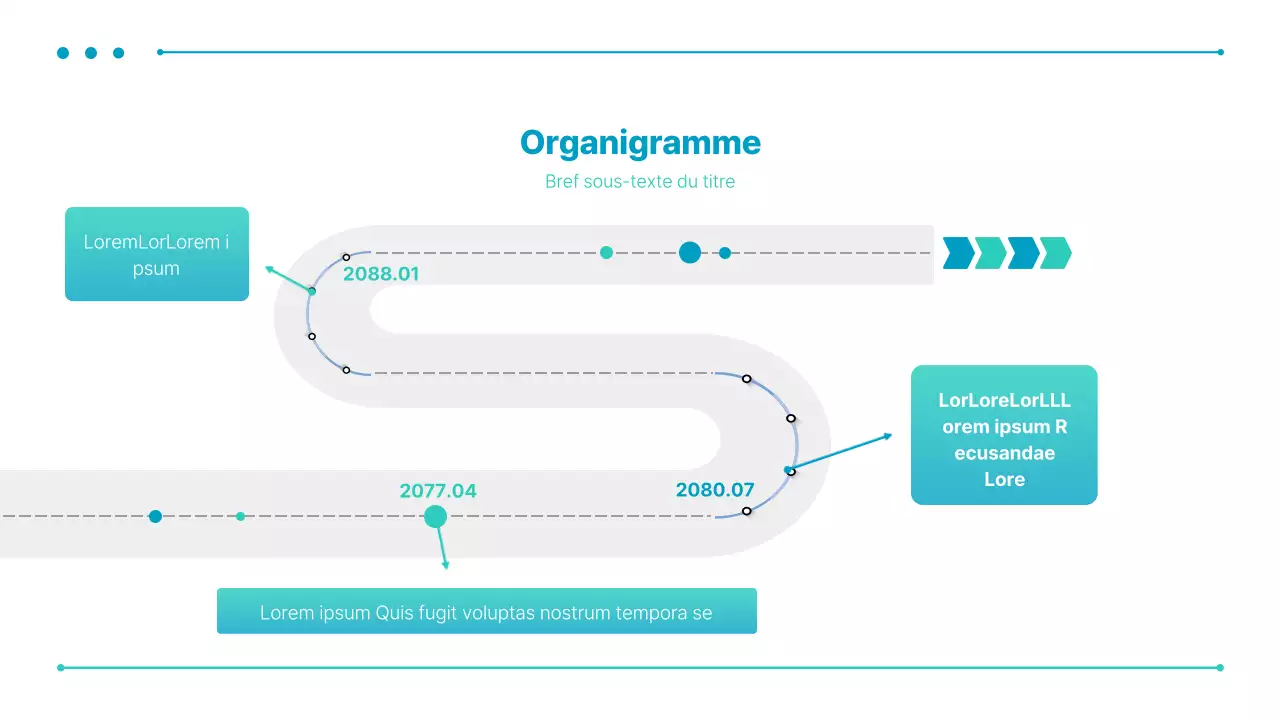 Une présentation d'entreprise simple en bleu et menthe
