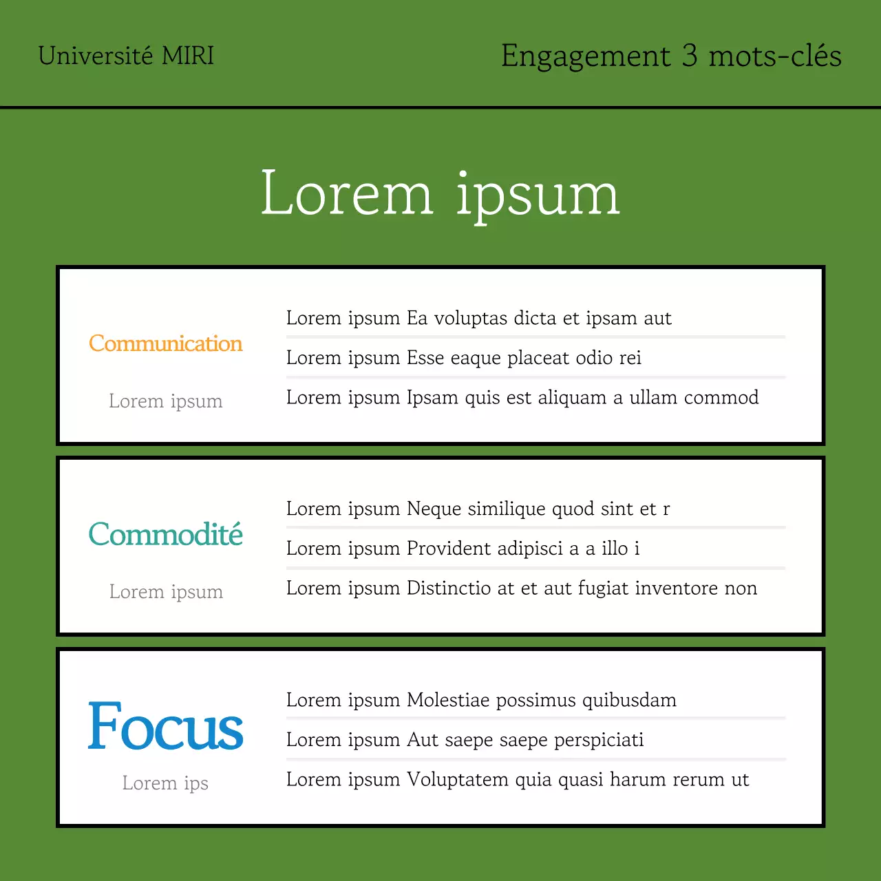 Une simple campagne de collecte de promesses de dons en kaki