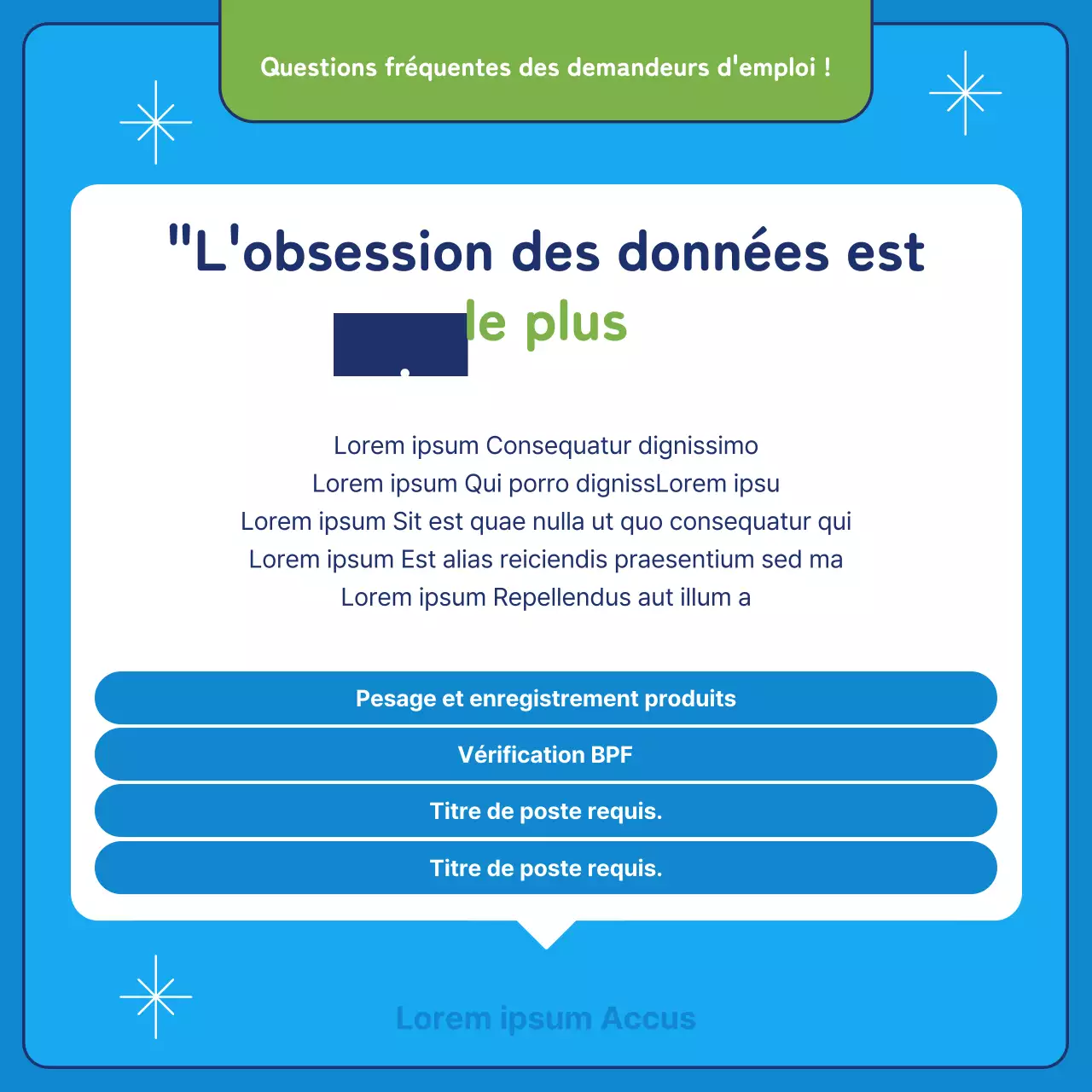 À propos de l'entretien avec le candidat sortant bleu et chartreuse kitsch