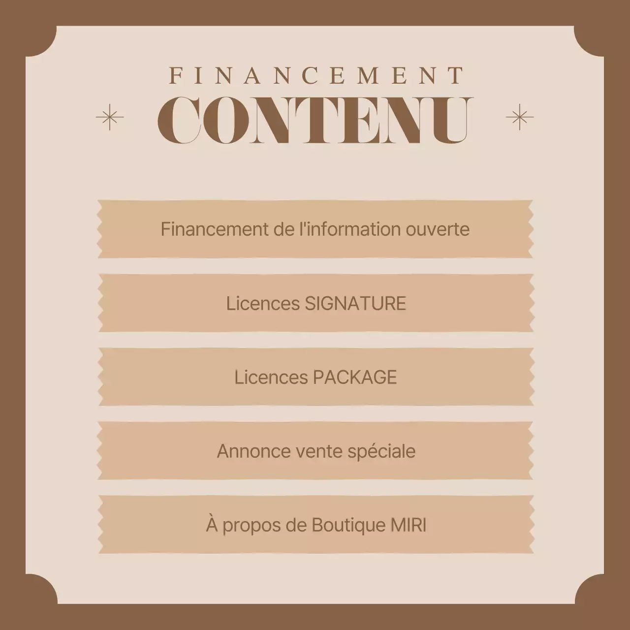Annonce simple de financement incitatif sur fond brun