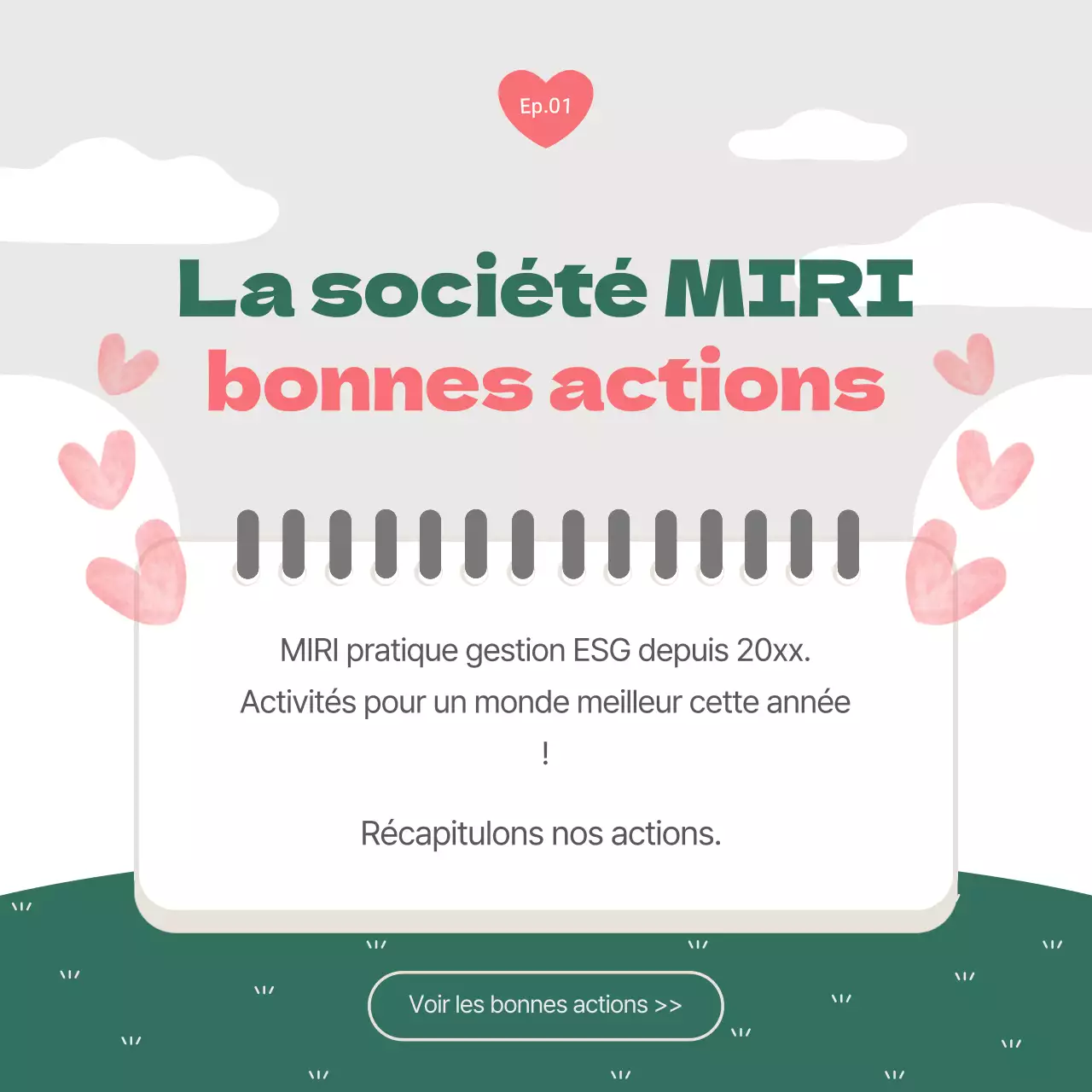Un joli billet vert et rose sur les rapports de gestion ESG