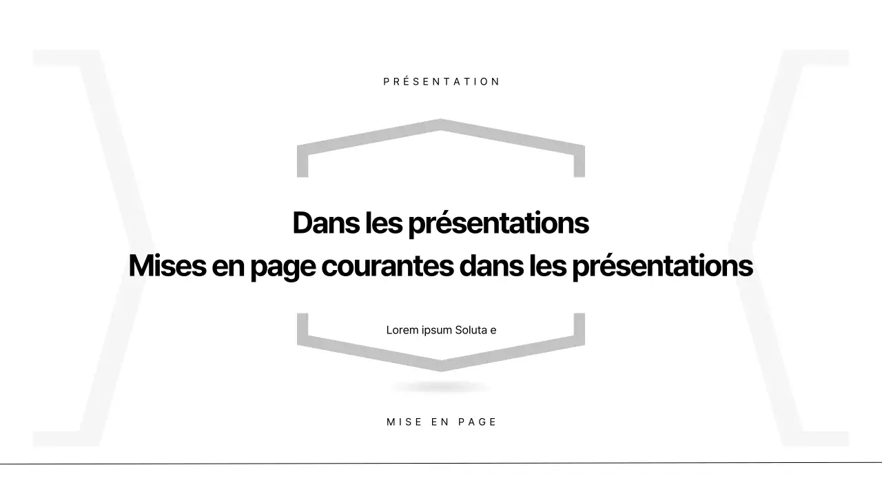 Rapport en noir et blanc, mise en page moderne