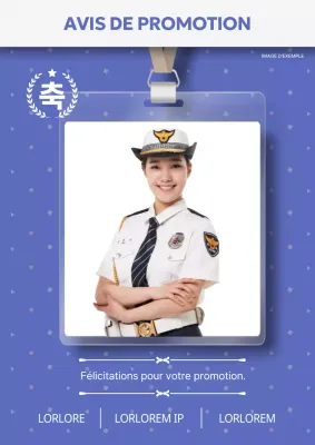 Un simple faire-part bleu et blanc