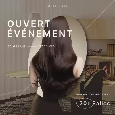 Promouvoir des offres de salon brunes et simples