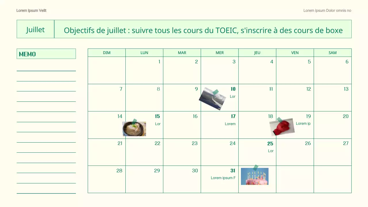 Un calendrier GoodNote tendance en blanc et gris