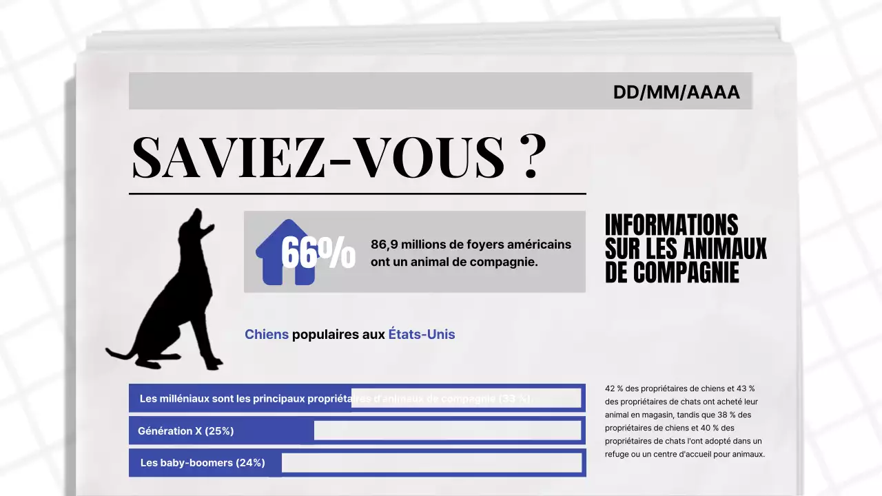 Thème de journal classique bleu et noir Rapport d'activité